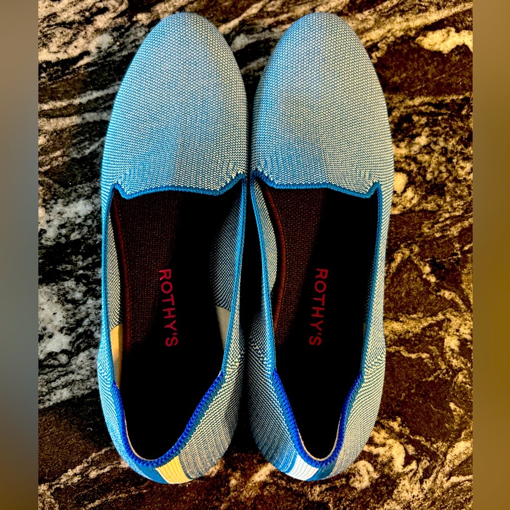 Rothy’s indigo cloud loafers 10.5